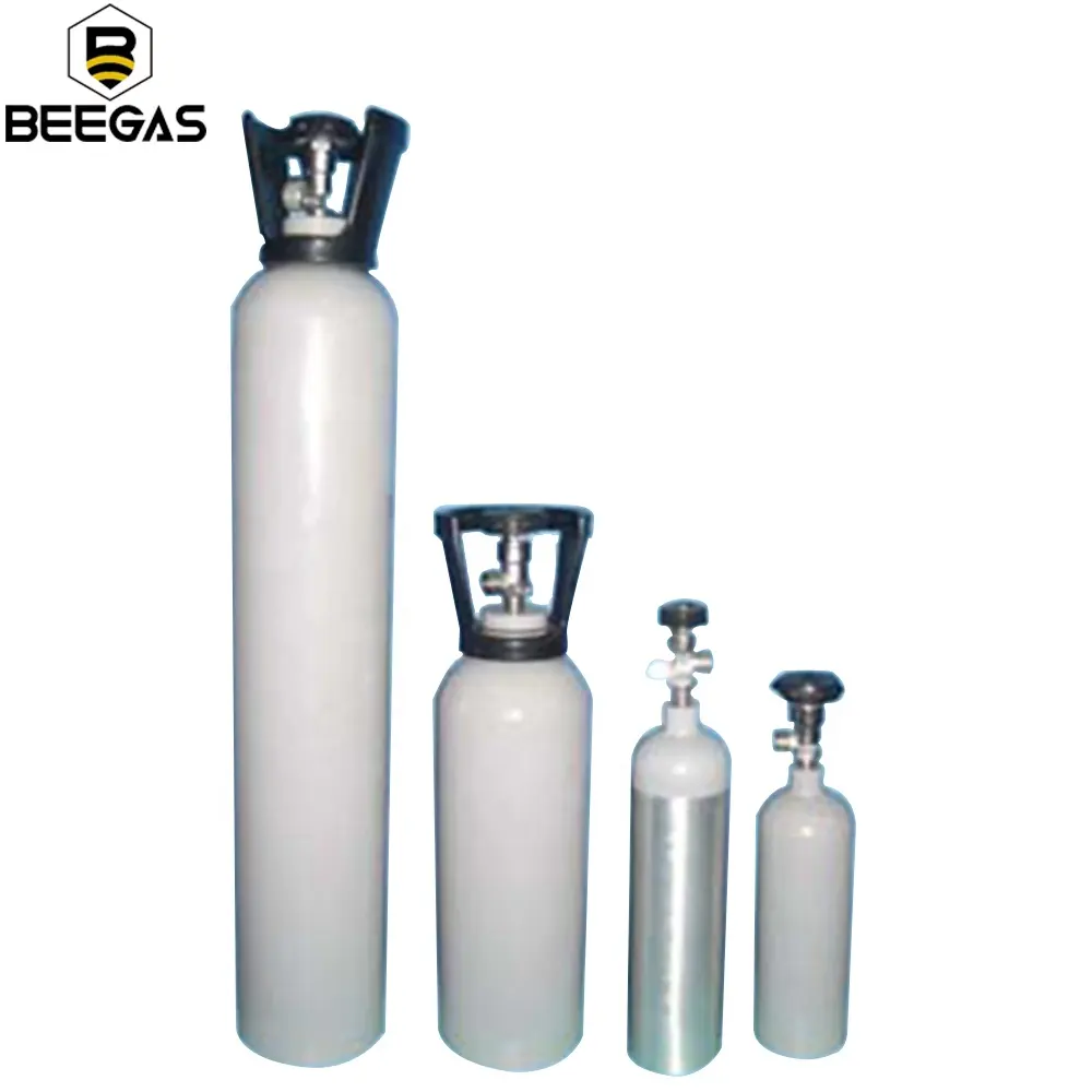 Hot Sale 0.5L To 50L Oxygen Nitrogen Argon CO2 Cylinder 200Bar Aluminum High Pressure Cylinder