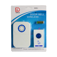 Sonnette de porte sans fil avec prise EU, chanson Assalamualaikum, télécommande, alimentation par batterie et courant alternatif, 315 MHz, installation facile, directement de l'usine