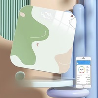 Balance intelligente avancée avec analyseur de graisse corporelle en verre trempé numérique, capacité de 180 kg, précision de 0,1 kg pour la santé personnelle