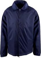 Veste d'entraîneur imperméable et coupe-vent de sports d'équipe de plein air légère d'automne avec logo personnalisé pour hommes