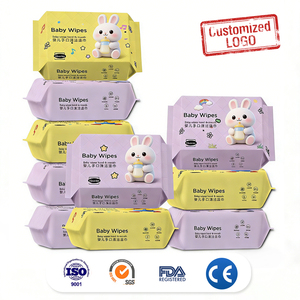 Toallitas Húmedas para Bebé, Mini Portátiles, con Logotipo Personalizado de Fábrica, Agua Pura, Extra Suaves, No Irritantes, 10 Unidades, Ecológicas, Antibacterianas - Product Image 1