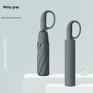 <span class=keywords><strong>Parapluie</strong></span> <span class=keywords><strong>Homme</strong></span> Entièrement Automatique à Boucle Anneau, en Alliage, Trois Plis, 10 Baleines, Anti-UV, Extra Large, Renforcé et Robuste, pour le Commerce International - Product Image 2