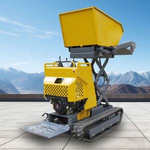 CE EPA China cingolato carriola da giardino <span class=keywords><strong>ribaltabile</strong></span> 4 ruote motrici caricatore frontale per uso domestico 800kg Mini <span class=keywords><strong>ribaltabile</strong></span> con secchio - Product Image 1