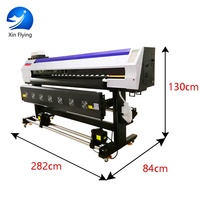 Impresora de transferencia de papel térmico de gran formato XinFlying, impresora de sublimación de tinte de doble cabezal I3200 de 1900MM, máquina de Impresión textil