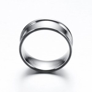 Anillo de Titanio y Acero Inoxidable para Hombre, 8MM, Geométrico, Liso, Minimalista, Joyería de Moda, Regalo - Product Image 5