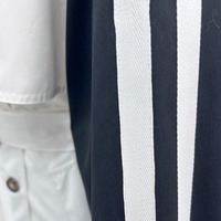 Gabardina de Mujer a la Moda, Bicolor, con Doble Botonadura y Cinturón, Estilo Urbano y Moderno