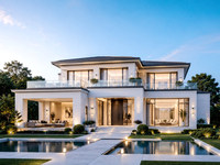 Villa préfabriquée moderne de luxe à deux étages, 4 chambres, 1 cuisine, structure en acier léger, maison modulaire, bureau, hôtel