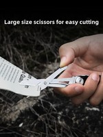 Cuchillo Multifuncional Nextool Knight, Herramienta Combinada Plegable Portátil para Exteriores y Automóvil, Gancho Multiusos para Romper Ventanas