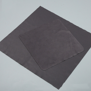 Panno per la pulizia di occhiali in microfibra scamosciata di grandi dimensioni 20*20, accessori per occhiali con specchio a doppia lente serigrafata - Product Image 1