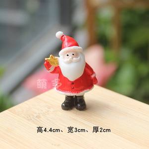 Noël Micro Paysage DIY Ornements Résine Père Noël Bonhomme De Neige Elk Pin Arbre Décorations pour Poissons D'aquarium - Product Image 6