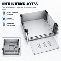 Boîtier de contrôle en alliage d'aluminium à installation facile pour instruments médicaux, protection IP54, boîte de jonction électrique pour instruments électroniques