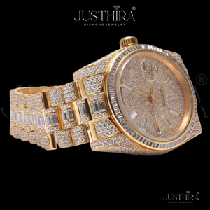 Export Quality Moissanite Diamond Quartz <b>Watch</b> <b>Women</b> Jewelry Style Bracelet <b>Watch</b> Luxury Gift Available At Best Price - Product Image 3