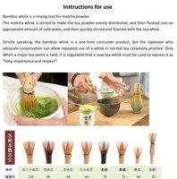 80 broches fouet à thé Matcha bambou Chasen naturel bambou ensemble brosse à thé de Style japonais Chasen