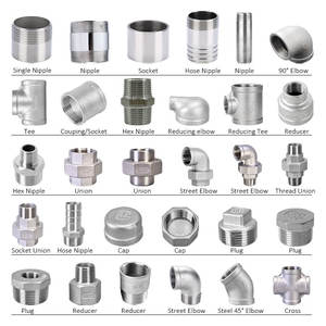 Nipples de Tubo em Aço Inoxidável 304 316, Nipples Femininos Simples NPT Bspt Bspp, <span class=keywords><strong>1</strong></span>/<span class=keywords><strong>2</strong></span>\", <span class=keywords><strong>3</strong></span>/4\", <span class=keywords><strong>1</strong></span>\", <span class=keywords><strong>1</strong></span>-<span class=keywords><strong>1</strong></span>/4\", <span class=keywords><strong>1</strong></span>-<span class=keywords><strong>1</strong></span>/<span class=keywords><strong>2</strong></span>\", <span class=keywords><strong>2</strong></span>\", Superfície Lisa, Baixa Pressão - Product Image 2