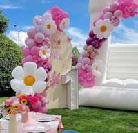 Château gonflable tout blanc de mariage, maison blanche de rebond, château sautant gonflable de videur