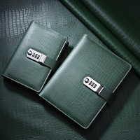 Carnet de notes créatif personnalisé à spirale, à feuilles mobiles, pour étudiants et professionnels, avec serrure, papeterie cadeau en gros
