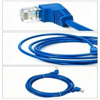 Câble Réseau Coudé Catégorie 6A - Surveillance Extérieure, Transmission Gigabit en Cuivre Pur, Anti-interférence, Double Blindage