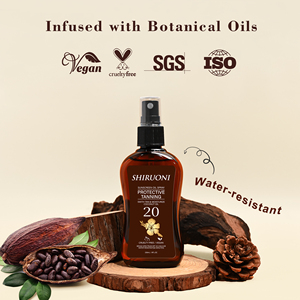 Label privé écran visage et corps en gel bio et vegan à l'huile de coco avec éclat instantané pour un bronzage en spray pour toutes les peaux - Product Image 3