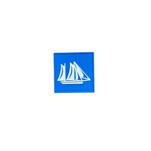Custom Soft Pvc Rubber Sailboat <b>Patch</b> 3D Nautical Sew On Label For Clothing Bags <b>Jackets</b> - Product Image 2