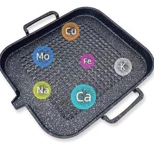 กระทะย่างหินไมแฟนสไตล์เกาหลี กระทะย่างเทปปันยากิแบบไม่ติดกระทะ มัลติฟังก์ชั่น ไร้ควัน พกพาสะดวก ทำความสะอาดง่าย - Product Image 4