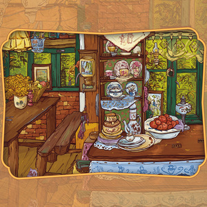 1 paquet d'autocollants de paysages de la série Peinture à l'huile : Scènes miniatures - Art de collage non encollé à la main - Product Image 6