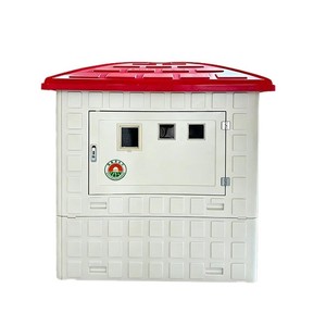 บ้านไฟเบอร์กลาสป้องกันสิ่งแวดล้อม Lingao ขนาด 800x800x1400 มม. หนา 6 มม. สำหรับระบบชลประทานอัจฉริยะในพื้นที่เกษตรกรรม - Product Image 1