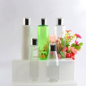 120ML 130ml Clear Plastic Cylinder Lotion <b>Bottle</b> With Disc Cap for Body Oil Skincare Serum Cosmetic Packaging Wholesale - Product Image 1