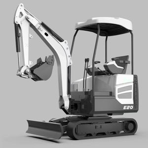 Miniexcavadora con Motor Diésel, Retroexcavadora, Accesorios para Jardín, Fácil de Operar, Herramientas de Jardinería, Sistema Hidráulico - Product Image 2