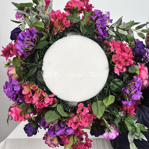 Boule de fleurs artificielle classique en forme de rose violette, arrangement floral pour centre de table, décoration de mariage - Product Image 6