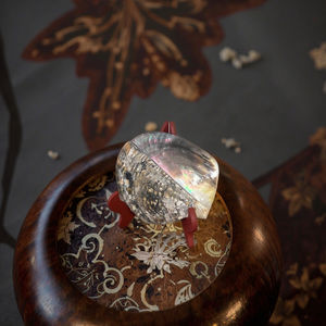 Cadran de <span class=keywords><strong>montre</strong></span> OUSIBEI en nacre <span class=keywords><strong>noire</strong></span> de Tahiti, écologique, modèle RM-2, matériaux bruts, matériaux de bijouterie incrustés - Product Image 4