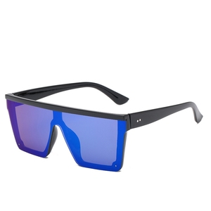 Nouvelles Lunettes de Soleil de Luxe Tendance pour Hommes et Femmes, Monture Carrée, Verre Monobloc PC UV400, Style Coloré - Product Image 5