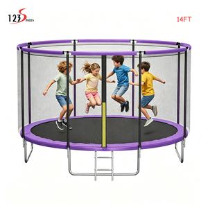 <span class=keywords><strong>Trampoline</strong></span> de jardin 14FT pour enfants, coloré, avec <span class=keywords><strong>filet</strong></span> de sécurité en PP et échelle en acier – Prix de gros - Product Image 5