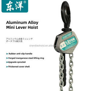 מנוף שרשרת ידני G80 מיני מנופים מאלומיניום עמידים מסוג מיני 0.5 טון 250 ק\"ג מנוף שרשרת ראצ'ט 0.25 טון - Product Image 2