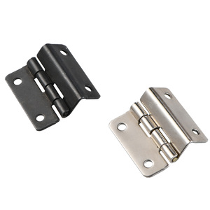 Bisagra Estándar Tipo H de 24 mm x 8 mm, Montaje en Superficie, Hierro, Diseño Minimalista y Duradero para Muebles, Plateado/Negro - Product Image 5