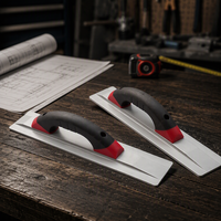 Truelle d'angle industrielle OEM en acier inoxydable, durable, avec poignée ergonomique en TPR, outils professionnels pour le finissage du ciment et du béton