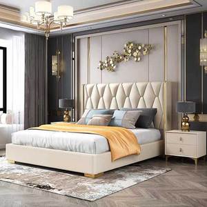 Set Completo di Mobili Economici per Camera <span class=keywords><strong>da</strong></span> <span class=keywords><strong>Letto</strong></span> King Size con Struttura in Legno, <span class=keywords><strong>Letto</strong></span> Matrimoniale, Arredamento Moderno e di Lusso per la Casa - Product Image 6