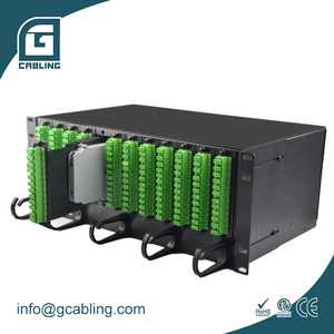 Gabinete de Red Gcabling para Telefonía, Panel de Conexiones de Fibra Óptica de 144 Núcleos, Marco de Distribución Óptica ODF 4U para Telecomunicaciones - Product Image 2