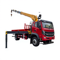 Camion grue Dongfeng 8 tonnes avec grue télescopique hydraulique montée sur camion