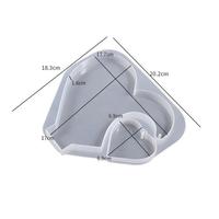 Moule en silicone pour cadre photo cœur d'amour en résine époxy cristalline DIY, base de pendule, décoration d'intérieur avec emballage en sac