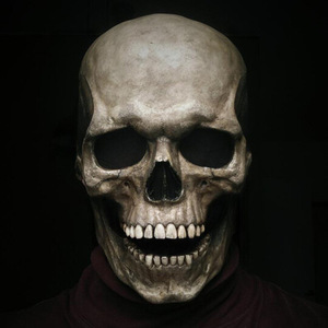 Máscara de Látex de Calavera para Halloween DAMAI, Mandíbula Móvil, Transpirable, Ecológica, Terrorífica, para Cosplay, Adultos - Product Image 4
