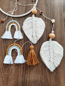 Handmade Woven <strong>Rainbow</strong> Wall Hanging Ornament Macrame Kids <strong>Room</strong> <strong>Decor</strong> - Product Image 6