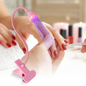 Lampe UV LED portable mini pour ongles, design à clipser sur bureau en ABS, séchage rapide du vernis gel, lumière de polymérisation pour la maison, le salon, la manucure, le sac - Product Image 2