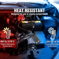 Répulsif intelligent contre les martres 12V 24V, démarrage/arrêt intelligent, protection basse tension 9.2V, lumières stroboscopiques LED pour compartiment moteur de voiture