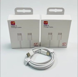 Durable Nylon Braided 1M 60W Type‑C <b>to</b> Type‑C High Speed Fast Charging <b>Cable</b> for iPhone 15 16 17 Mobile Smart Phones - Product Image 5