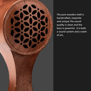 Loa không dây mini di động chất lượng cao kiểu cổ điển, hỗ trợ âm thanh TWS HIFI, chất liệu gỗ tự nhiên, Bluetooth 5.0 - Product Image 2