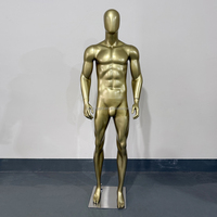 Mannequins en fibre de verre BBL Mina Models, grande taille, pour vêtements féminins, corps entier, finition mate dorée, pour présentation de vêtements