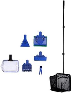 Herramientas de limpieza 6 en 1 para acuario, rastrillo de grava de pescado, algas, esponja, tenedor, cepillo - Product Image 6