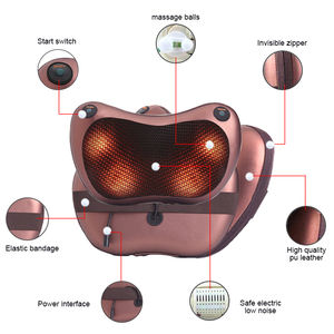 Masajeador corporal <span class=keywords><strong>Shiatsu</strong></span>, almohada de masaje <span class=keywords><strong>Shiatsu</strong></span> para la cabeza, espalda y cuello - Product Image 6