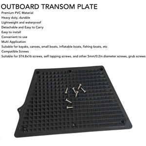 Plaque de montage de moteur pour bateau gonflable, en alliage d'aluminium épaissi et en plastique, plaque trapézoïdale, accessoires pour kayak de pêche - Product Image 5