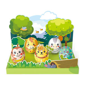 Divertido Diy Doodle pintura arte hecho a mano Mini huevo pintura Kit <span class=keywords><strong>bosque</strong></span> Animal cáscara de huevo Graffiti dibujo juguete - Product Image 2